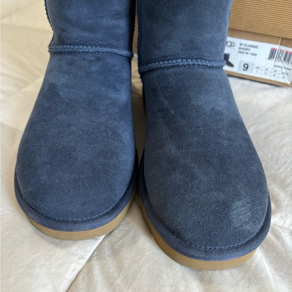 New Classic Short Navy Ugg Boots - Picture 2 of 13